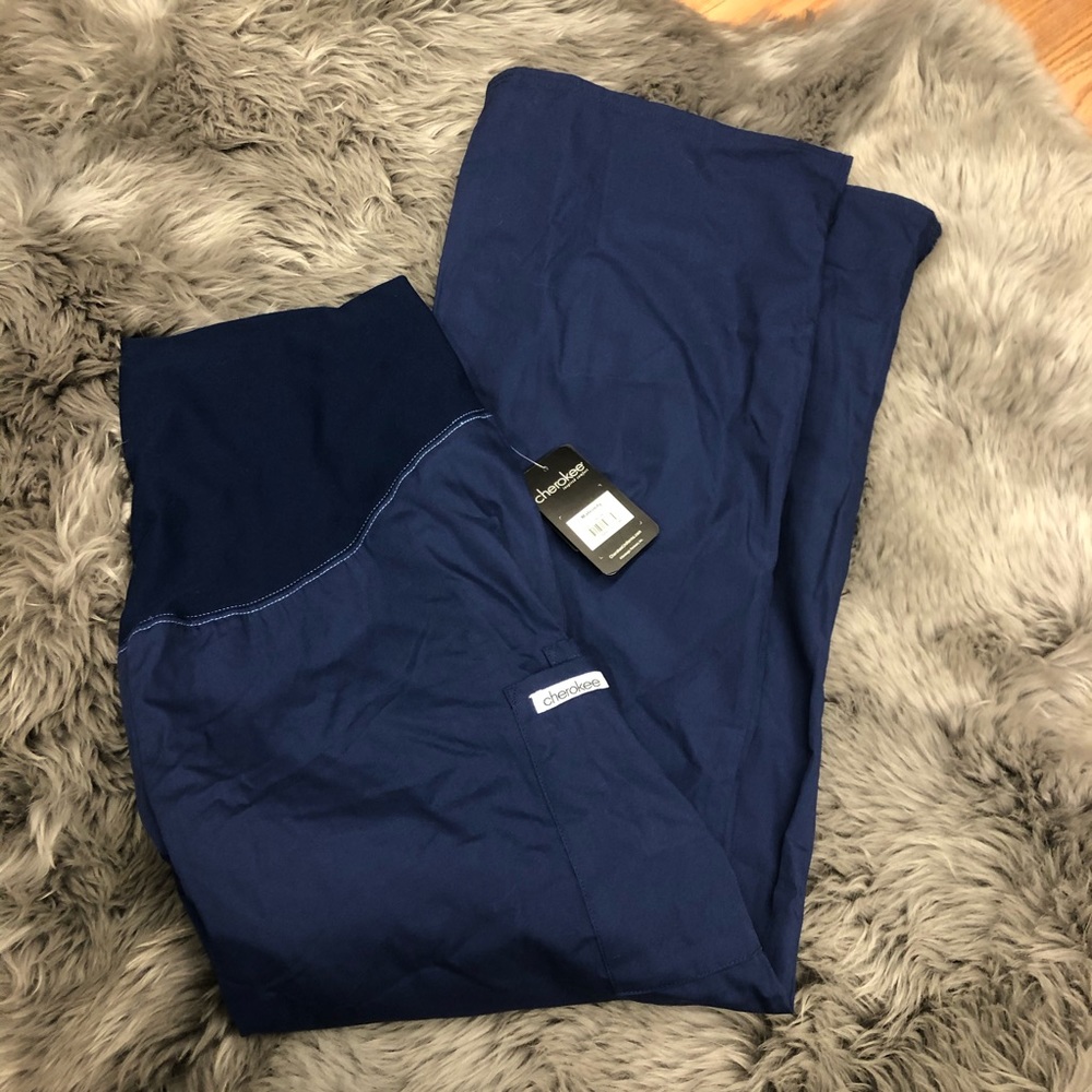 Cherokee | Women’s Maternity Pants | Scrub Style | Elastic Waistband | Large NEW